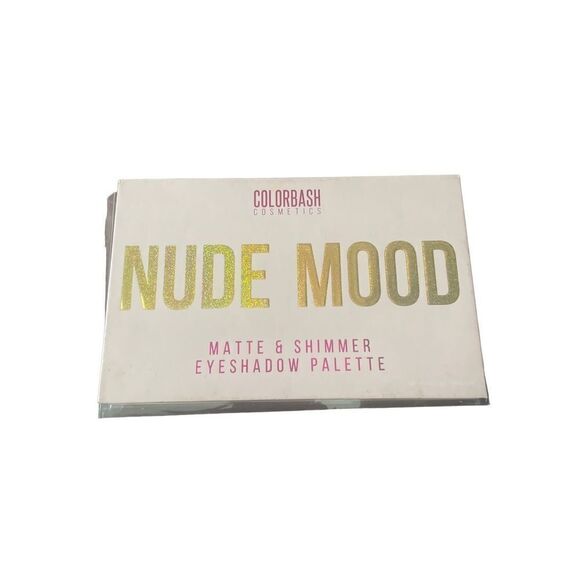 Colorbash Cosmetics Nude Mood Matte & Shimmer Eyeshadow Palette set of 15 - Picture 2 of 4